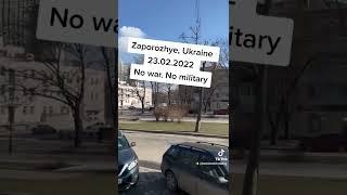 peace and normal life in Zaporozhye  Ukraine 23.02.2022
