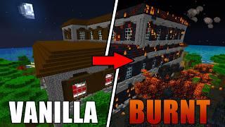 This mod will burn your Whole World  Burnt FULL showcase Minecraft 1.20.1