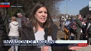 Ukrainian refugees to travel to Munich GB News Rosie Wright reports from Hungary