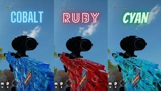 Rainbow Six Siege  Cobalt Ruby and Cyan Weapon Skins 2021