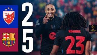 HIGHLIGHTS  RED STAR BELGRADE 2 vs 5 FC BARCELONA  UEFA CHAMPIONS LEAGUE 202425