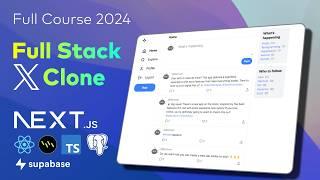 Full XTwitter clone with Nextjs  Supabase Postgress Tailwind.