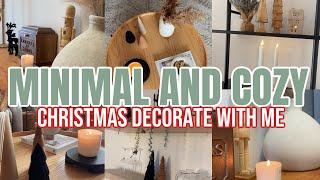 MINIMAL YET COZY CHRISTMAS DECORATE WITH ME  2023 CHRISTMAS DECOR IDEAS  CHRISTMAS DECOR 2023