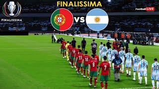 Portugal Vs Argentina - FINALISSIMA 2024  Full Match All Goals  Ronaldo vs Messi  PES Realistic