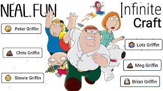 Creating EVERY FAMILY GUY Main Characters in infinite craft  SPEEDRUN 