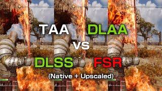 DLSS vs DLAA vs TAA vs FSR 3.1 Native and Upscaling