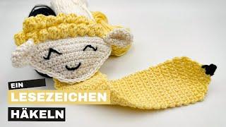 Lesezeichen häkeln - DIY-Idee für Schulanfang und Schultüten - Lesezeichen mit den Büschelmaschen.