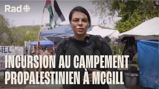 Trois jours au campement propalestinien à l’Université McGill  Incursion  Rad