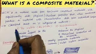 What is a composite material?