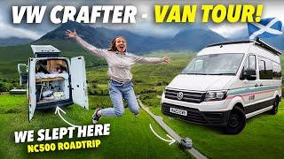 VW Crafter VAN TOUR Full Luxury Campervan Conversion Vanlife in Scotland