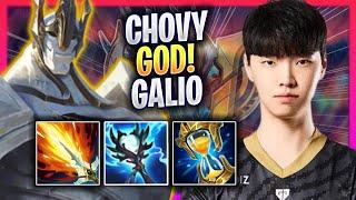 CHOVY IS A GOD WITH GALIO - GEN Chovy Plays Galio MID vs Akshan  Season 2024