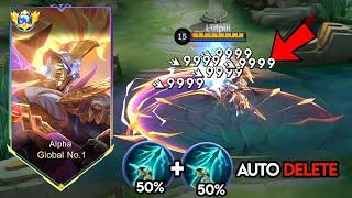 27 KILLS WTF THIS NEW ALPHA BUILD CAN 1 HIT ENEMIES - Mobile Legends