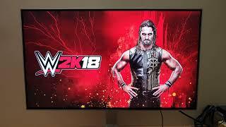 WWE 2K18 on PS4 Slim 1080P LG Monitor