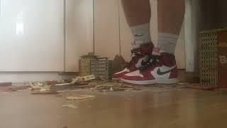 Nike Air Jordan stomp trample and destroy model toy train city