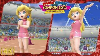 All Events Peach gameplay  Mario & Sonic at the London 2012 Olympic Games for Wii ⁴ᴷ