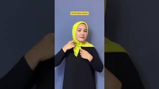 Tutorial hijab segi empat simpel & cantik #subscribe #tutorialhijabsegiempat #hijabstyle