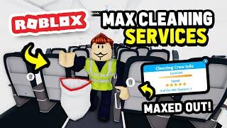 How To Get MAX CABIN CLEANING Services in Cabin Crew Simulator Roblox