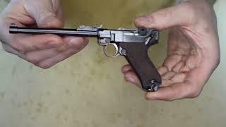 Luger Parabellum P08 Artillery review and loading