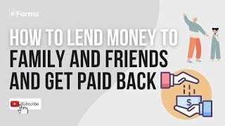 How to Lend Money to Family and Friends And Get Paid Back