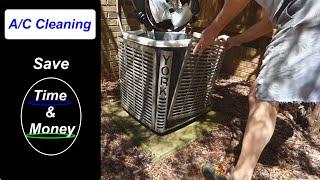 How to Clean an Air Conditioner Condenser outside unit - Bonus Maintenance Tips