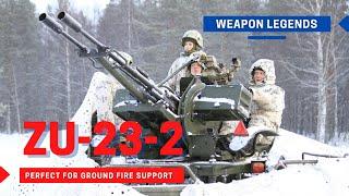 ZU-23-2 anti-aircraft gun  Moderate for air defence perfect for ground fire support