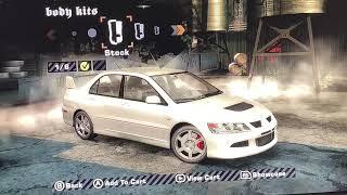 Need for speed most wanted Mitsubishi Lancer Evolution III all body kits