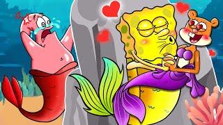 Spongebob Mermaid Story - Spongebob Mermaid Love Sandy Mermaid  Love Story - Spongebob Animation