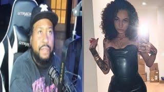 Akademiks reacts to Footage of Bhad Bhabie & Baby Dad arguing & her post after the online response