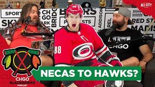 What would a Martin Necas trade package look like for the Chicago Blackhawks?  CHGO Blackhawks