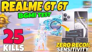 Realme GT 6T BGMI Test on Fps  Realme GT 6T BGMI Sensitivity