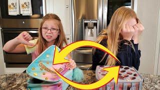 Lunch Box Switch Up Challenge **Francesca and Leah**