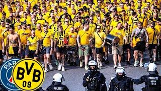 BVB-Gigantischer Fanmarsch  Dortmund vs PSG 152024 UCL
