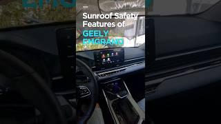 Geely Emgrand Sunroof safety features #shorts #geelyemgrand #sunroof