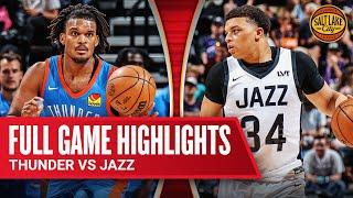 THUNDER vs JAZZ  SALT LAKE CITY SUMMER LEAGUE  FULL GAME HIGHLIGHTS