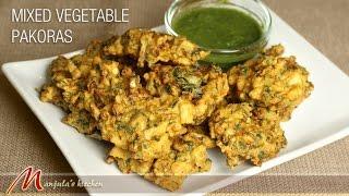 Mixed Vegetable Pakoras  Vegetable Pakora  Spicy Indian Fritters  Recipe by Manjula