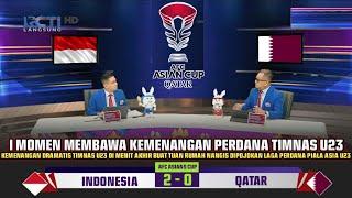 BERLANGSUNG TADI MALAM - INDONESIA VS QATAR 1 MOMEN DIAKHIR LAGA MEMBAWA KEMENANGAN PERTAMA TIMNAS