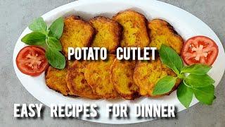 شامی کباب بدون گوشت  کتلت سیب زمینی بدون گوشت  Potato cutleteasy recipes for dinner