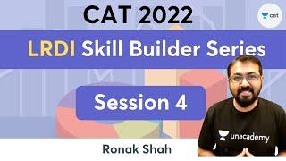 LRDI for CAT 2022  LR-DI Skill Builder Series  Session 4  Master the LRDI Section  Ronak Shah