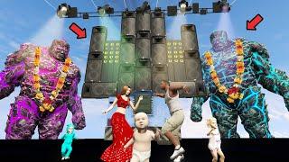 Lava God Friend Ice God Marry with Pinky God and Franklin Dance on Biggest DJ in The GTA 5