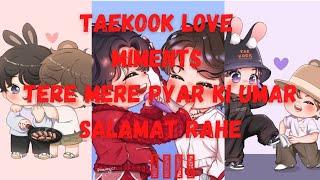 TAEKOOK love Moments  Hindi Heart touching song  #Vkookfanart  #taekook