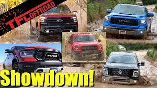 Here is The Best Off-Road Half-Ton Truck Raptor vs Rebel vs TRD Pro vs Trail Boss vs Pro-4X