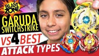 Beyblade Burst Switchstrike Garuda vs XCalius X3 Attack Battle  Best Beyblades