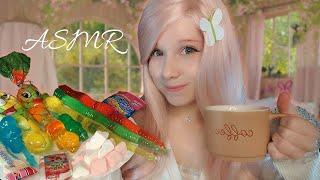 АСМР Чаепитие с ФлаттершайИтинг сладостей и близкий шёпотРолевая игра ASMR Fluttershy Roleplay