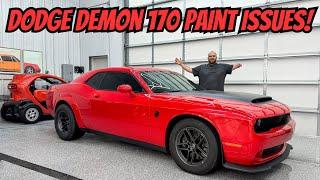 This Brand New Dodge Challenger SRT Demon 170s Paint Is Riddled With Factory Defects