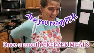 My BIGGEST Large family Once a month FREEZER MEALS video EVER