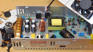 12V 50A 600W power supply - whats inside