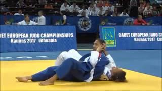 JUDO Kaunas 2017 70kg Semifinal ESPOSITO Martina ITA vs FEREOL Morgane FRA E.C.Championship