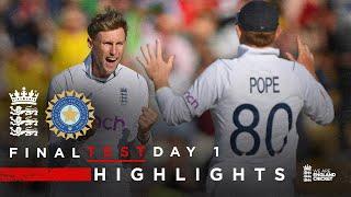 Joe Root Dismisses Dominant Pant  Highlights  England v India - Day 1  LV= Insurance Test 2022