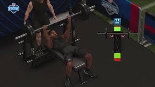 Madden 25 Draft Combine 50 Reps Bench Press with my Elusive RB 510205 lbs.