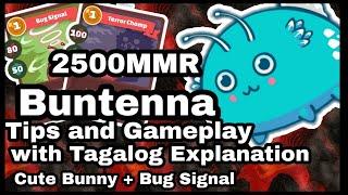 Buntenna Team Gameplay With Tagalog Explanation #cutebunny #bugsignal  Axie Infinity Arena Guides